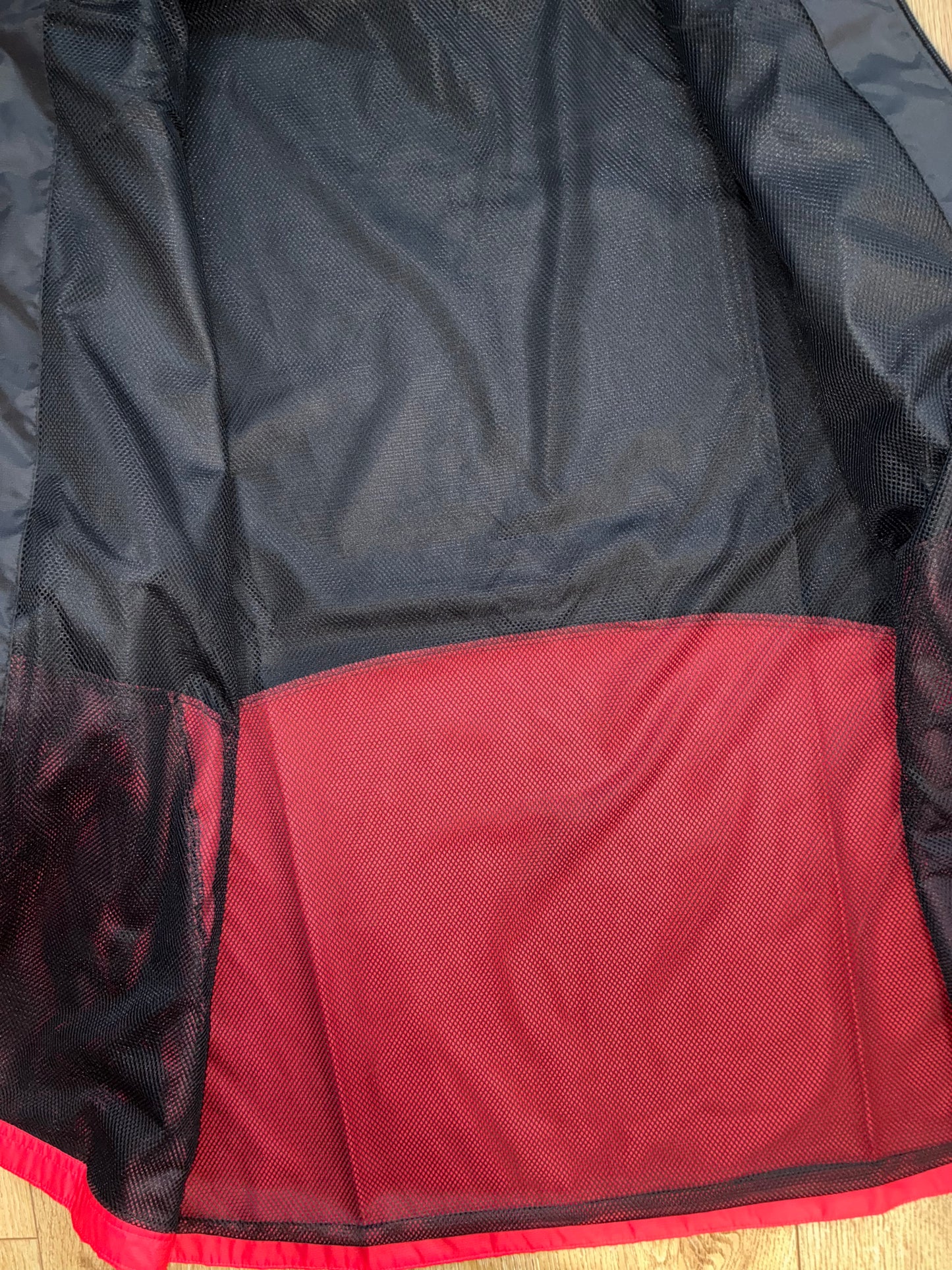 Under armour legacy windbreaker. Red, black jacket