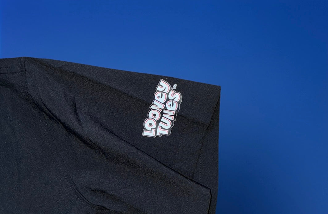 Black medium button down looney tunes shirt