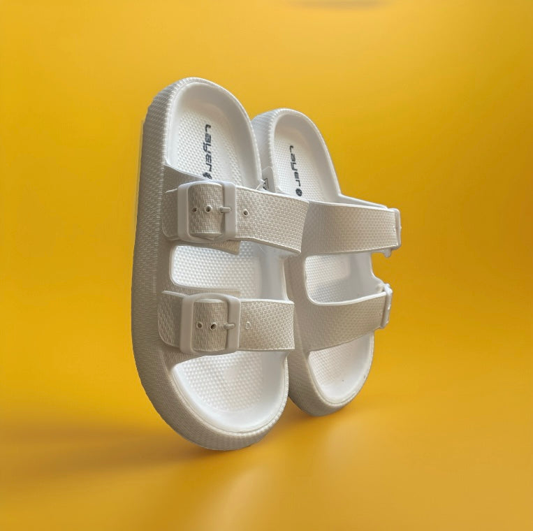 White foam crocs