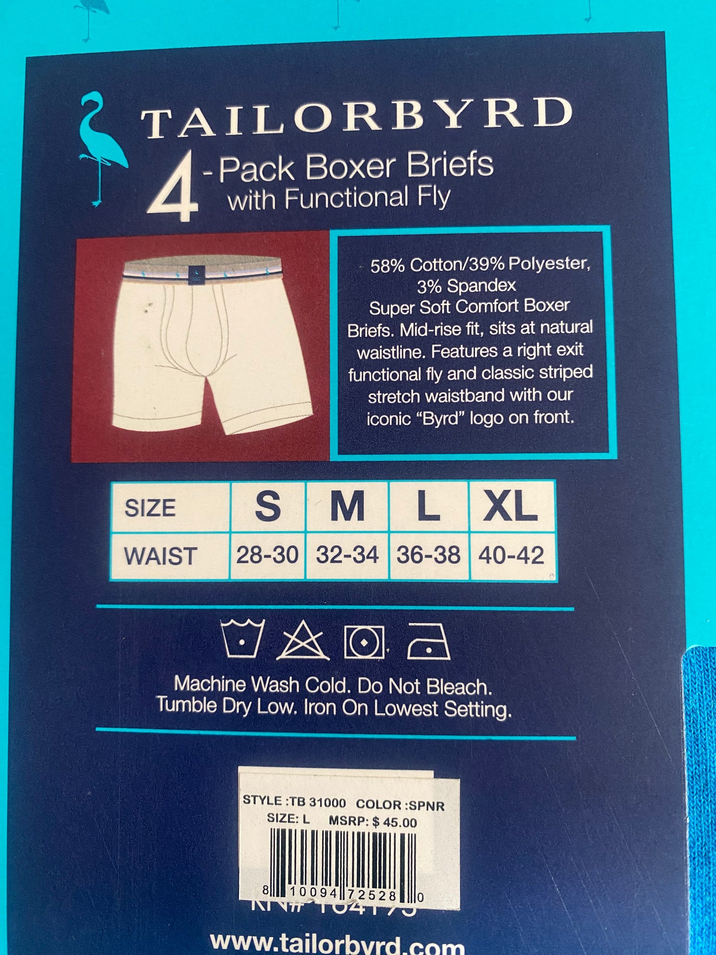 4 pack tailorbyrd underwear briefs