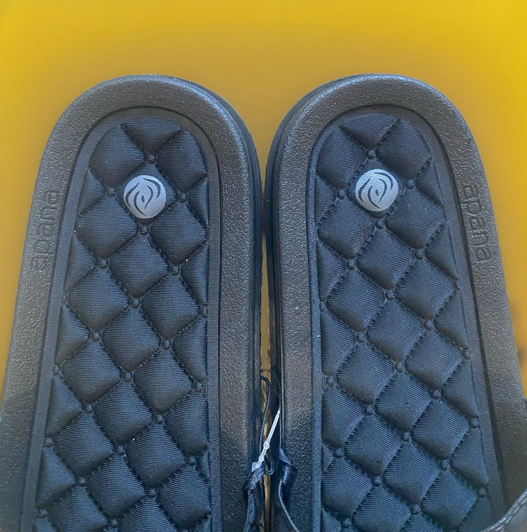 Black slippers