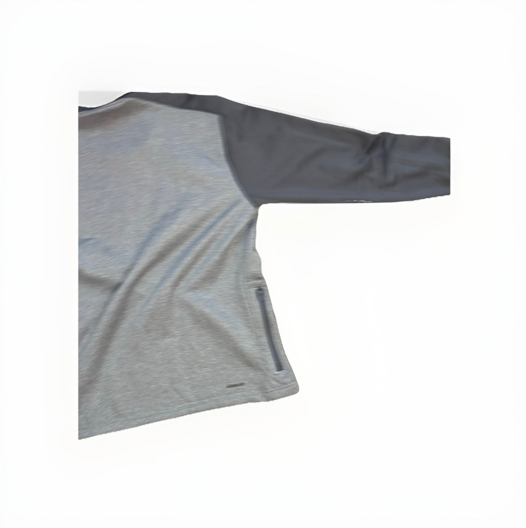 Adidas M TEAM CREW Gray & White Sweater – Classic Athletic Pullover