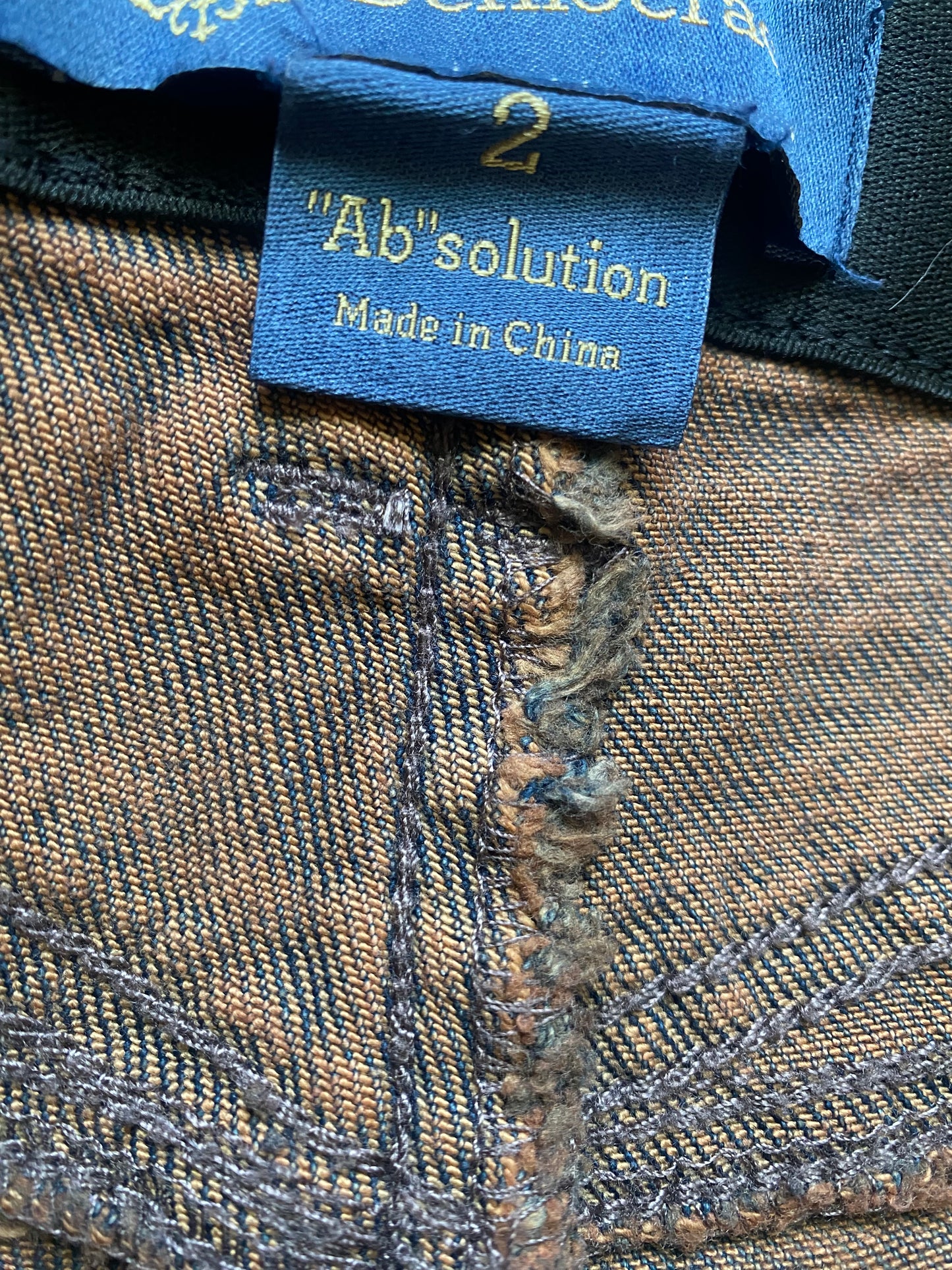 Shape support rust color Jeans