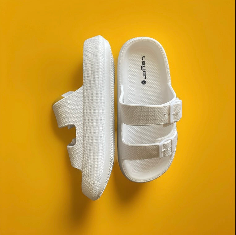 White foam crocs