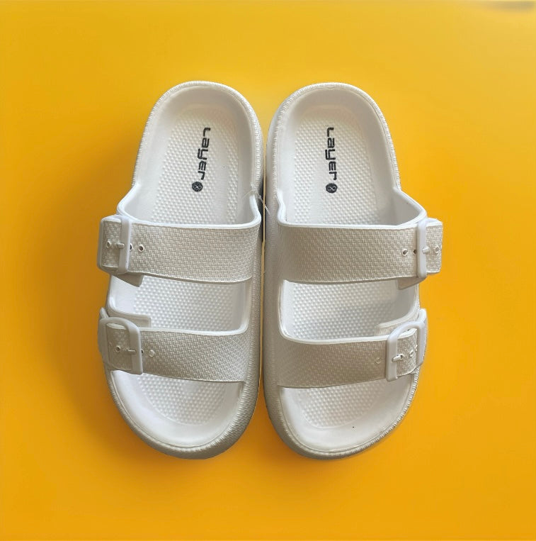 White foam crocs