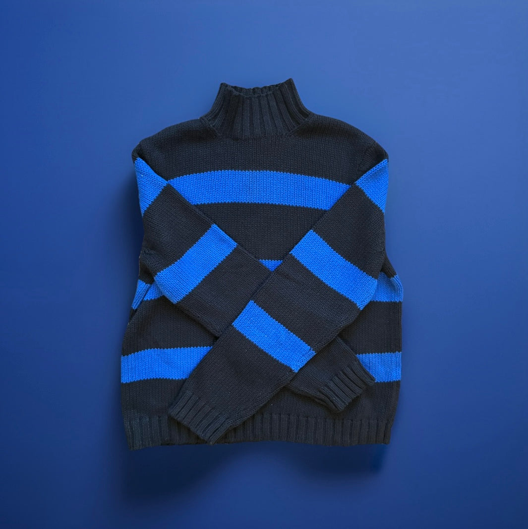 Striped turtle neck(sweater)