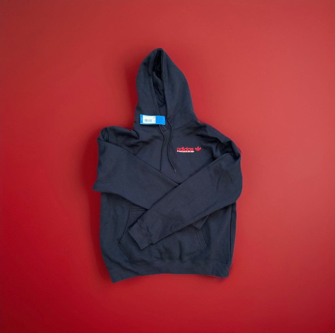 Original black adidas pull over hoodie