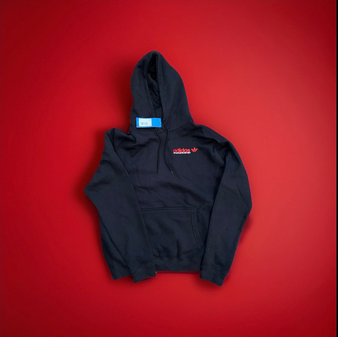 Original black adidas pull over hoodie