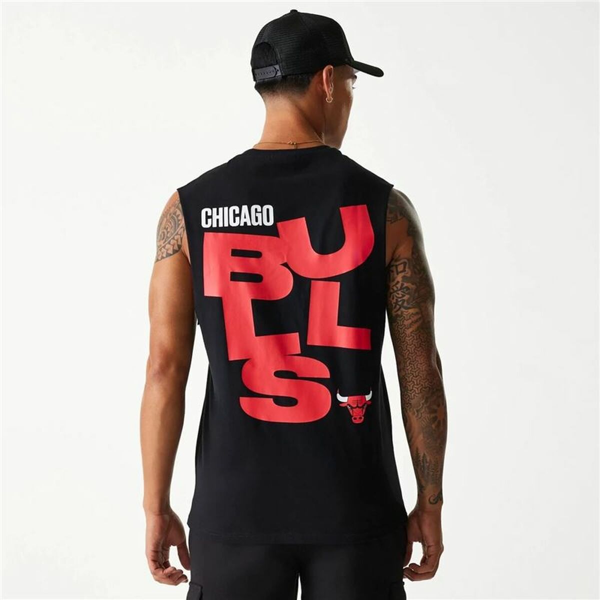 Tank Top Men New Era  Chicago Bulls  Black