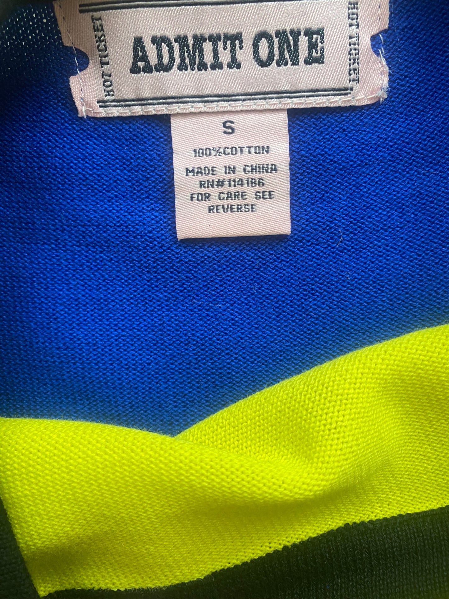 Vintage admit one sweater