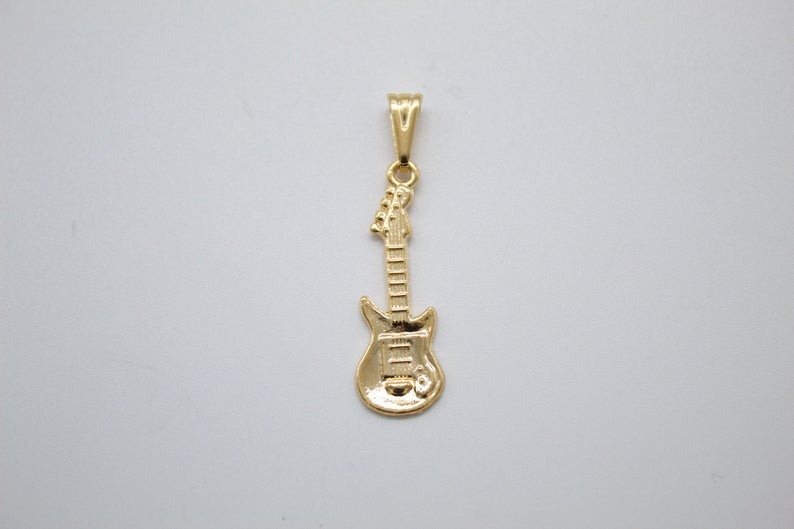 18K Gold Filled Bass Electric Guitar-0
