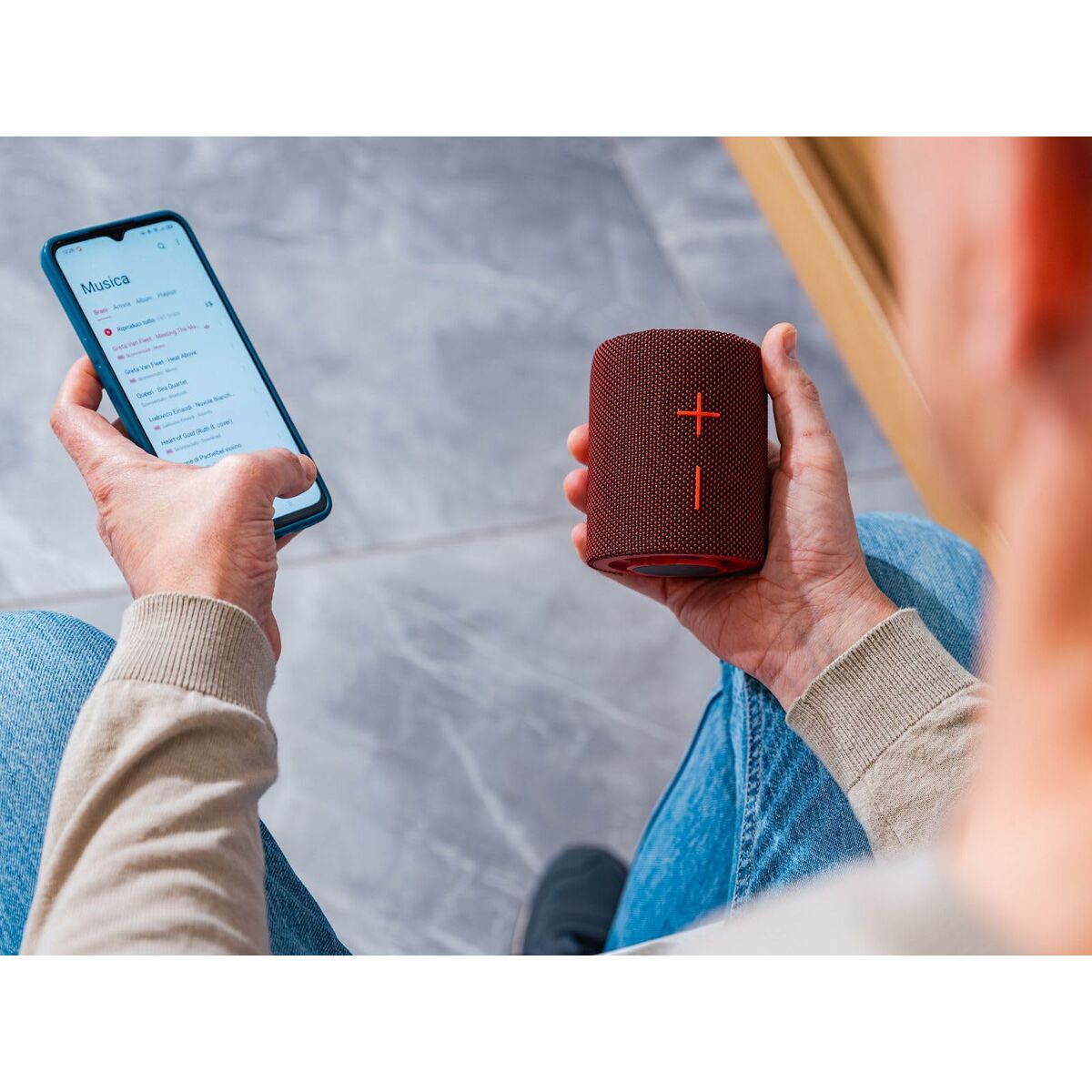 Portable Speaker Trevi Trevi XR 8A44 DOUBLE Red