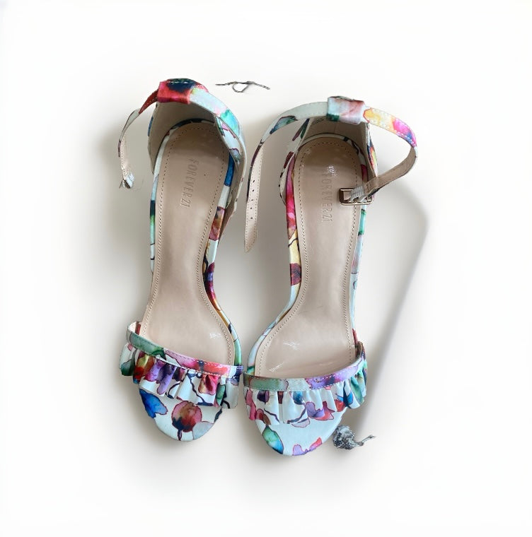 Forever 21 floral heels