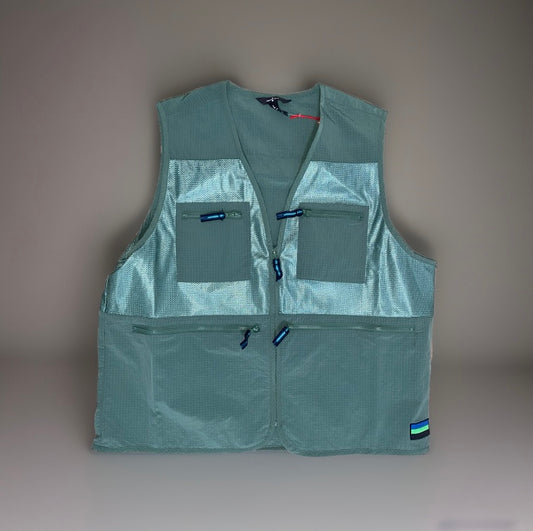 Green fisher vest