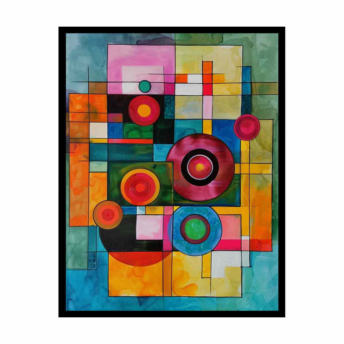 Geometric  Modern Art  Canvas Art Print