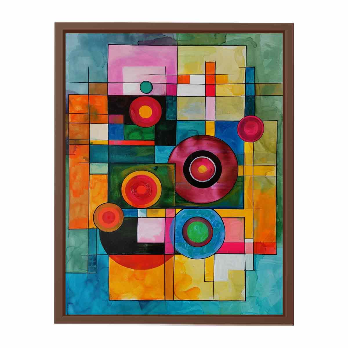 Geometric  Modern Art  Canvas Art Print